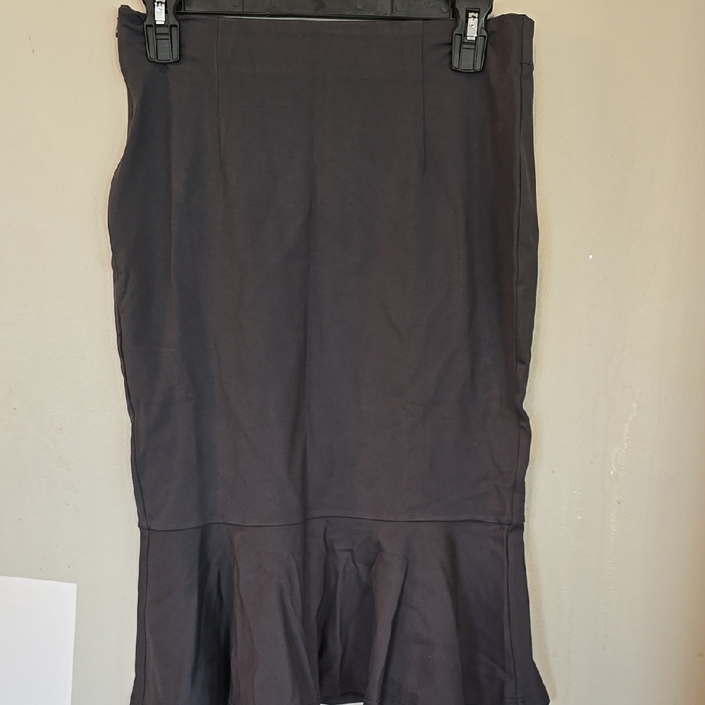 Hobemty Flutter Hem Pencil Skirt